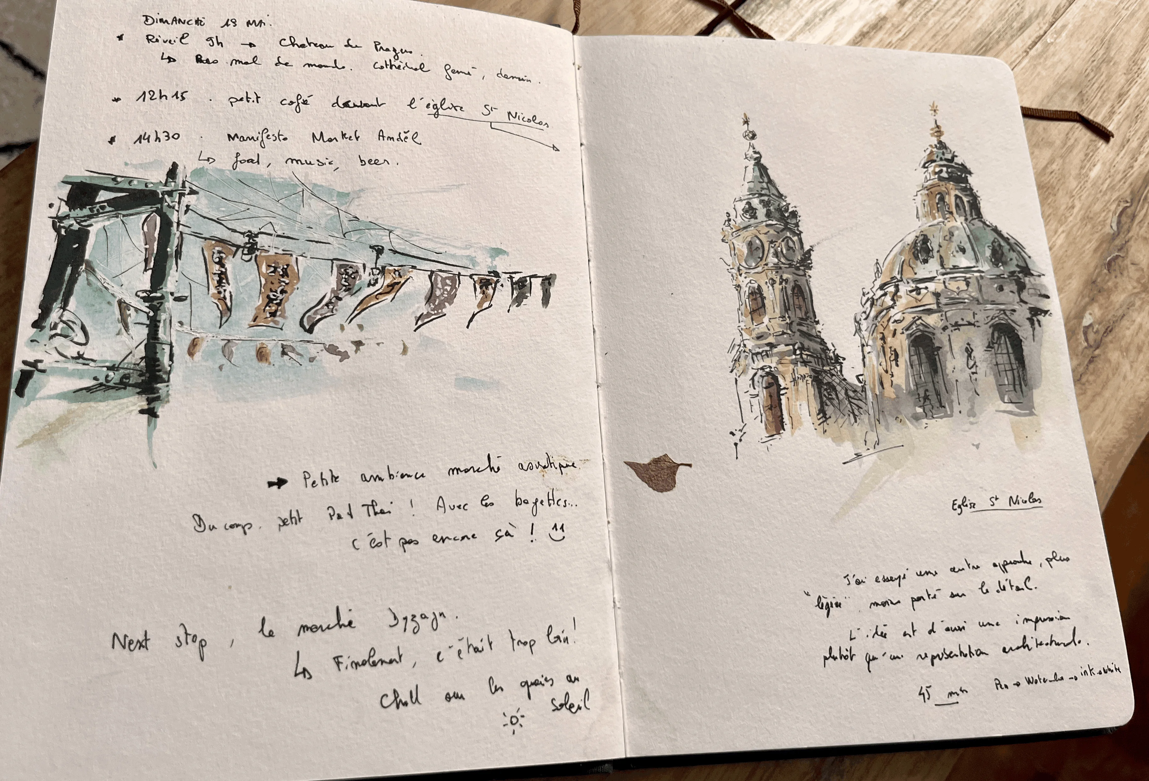 Food court chinois et église