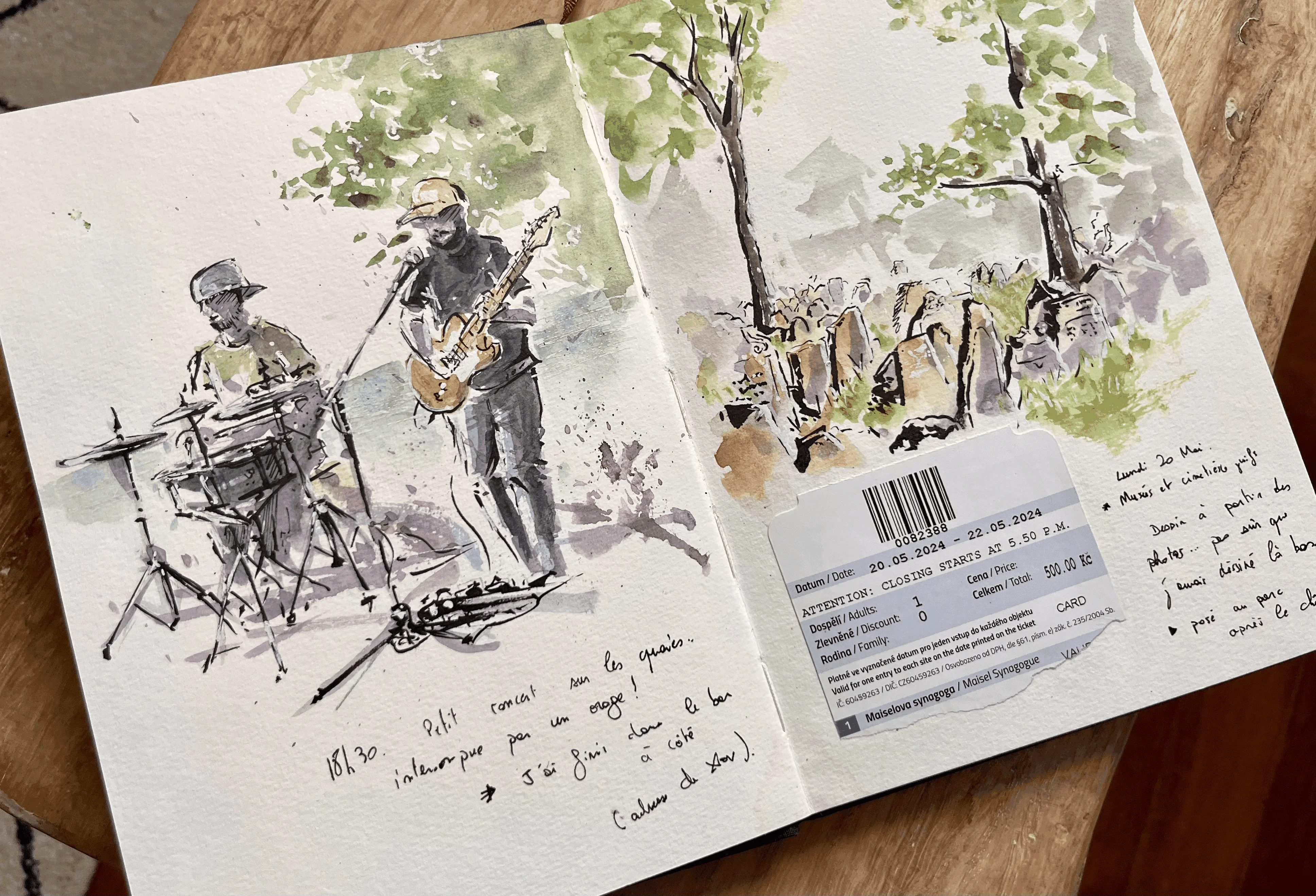 Concert et cimetière juif