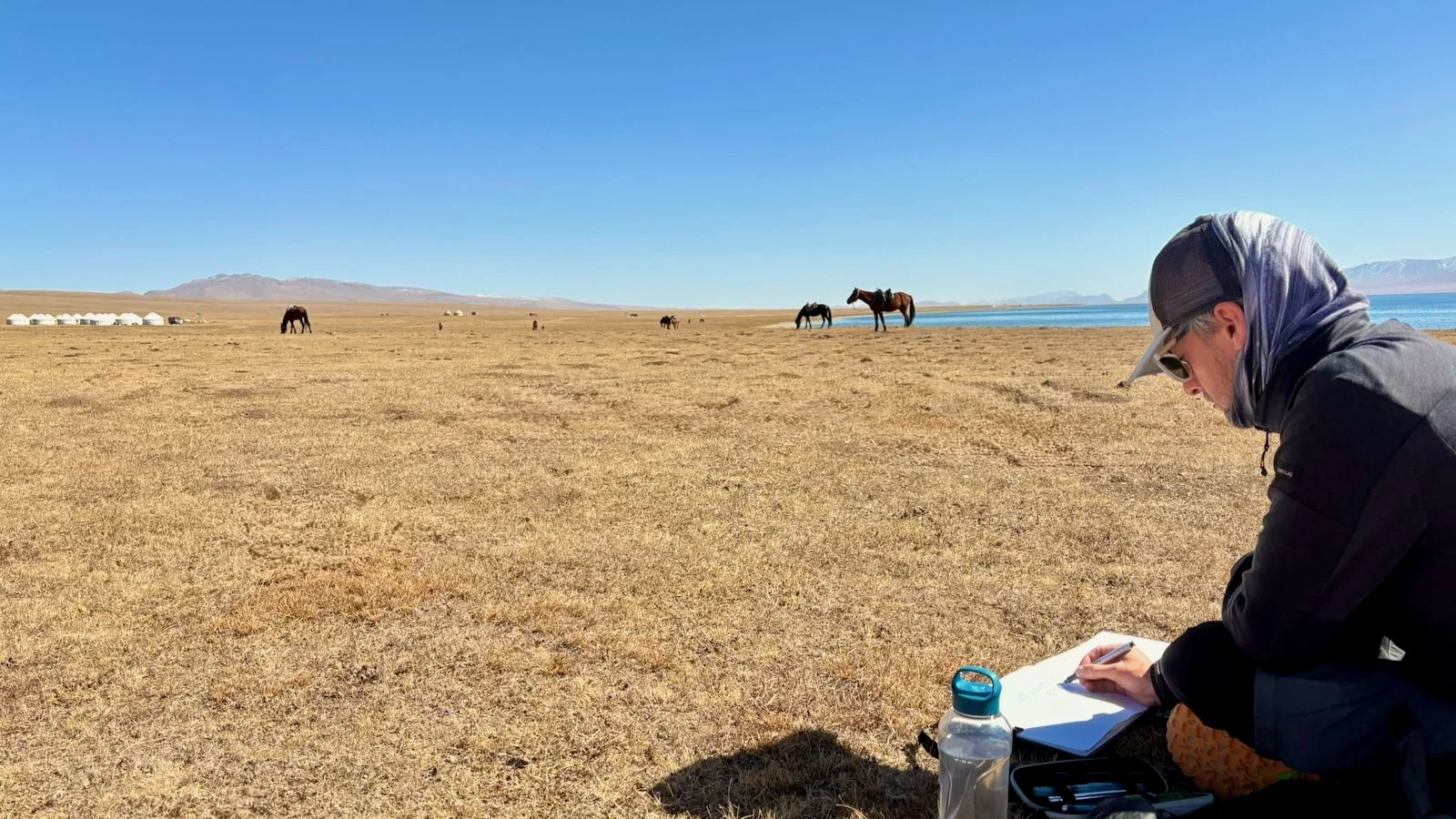 Sketching in Kyrgyzstan